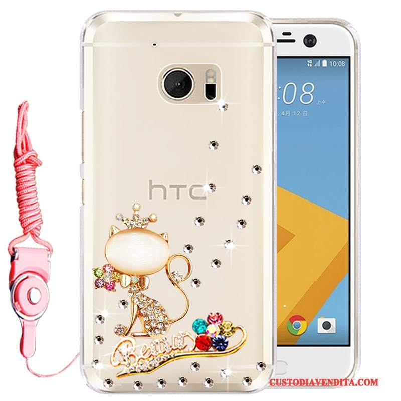 Custodia Htc 10 Silicone Rosatelefono, Cover Htc 10 Strass