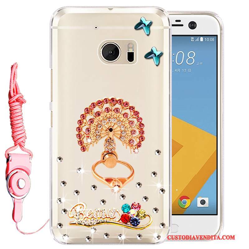 Custodia Htc 10 Silicone Rosatelefono, Cover Htc 10 Strass