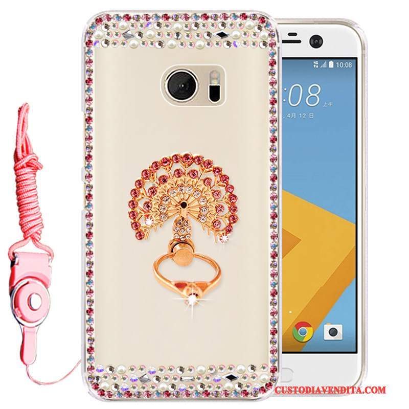 Custodia Htc 10 Silicone Rosatelefono, Cover Htc 10 Strass