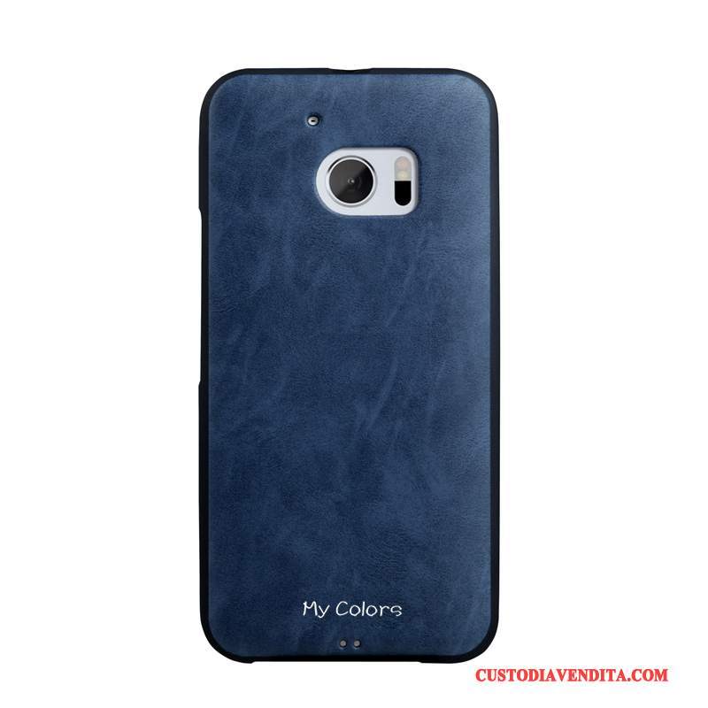 Custodia Htc Desire 10 Lifestyle Pelle Blu Morbido, Cover Htc Desire 10 Lifestyle Protezione Telefono Affari