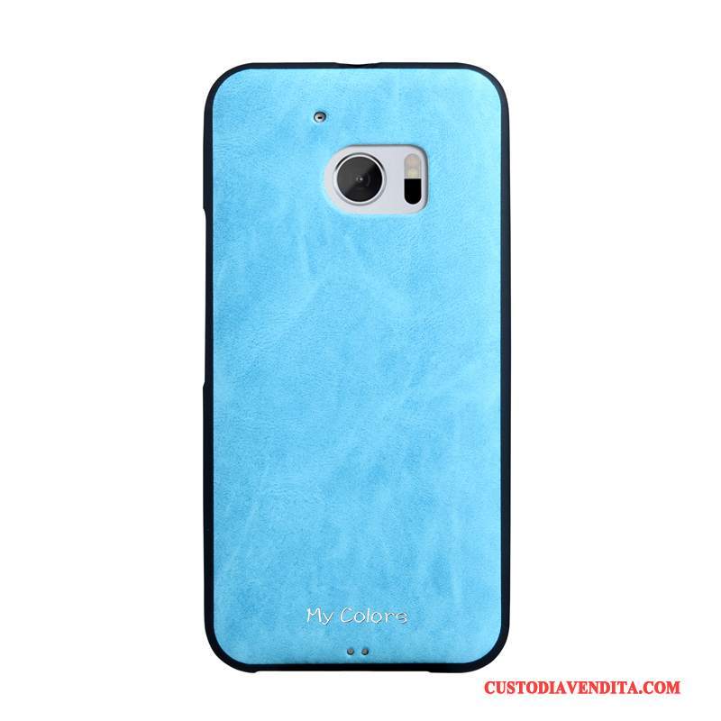 Custodia Htc Desire 10 Lifestyle Pelle Blu Morbido, Cover Htc Desire 10 Lifestyle Protezione Telefono Affari