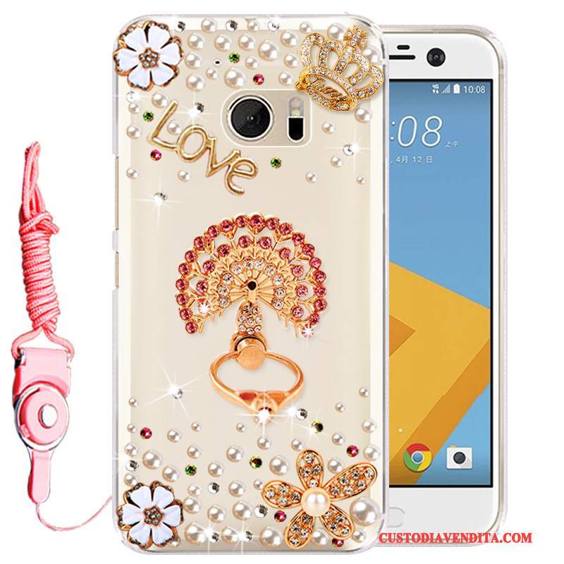 Custodia Htc Desire 10 Lifestyle Protezione Orotelefono, Cover Htc Desire 10 Lifestyle Strass