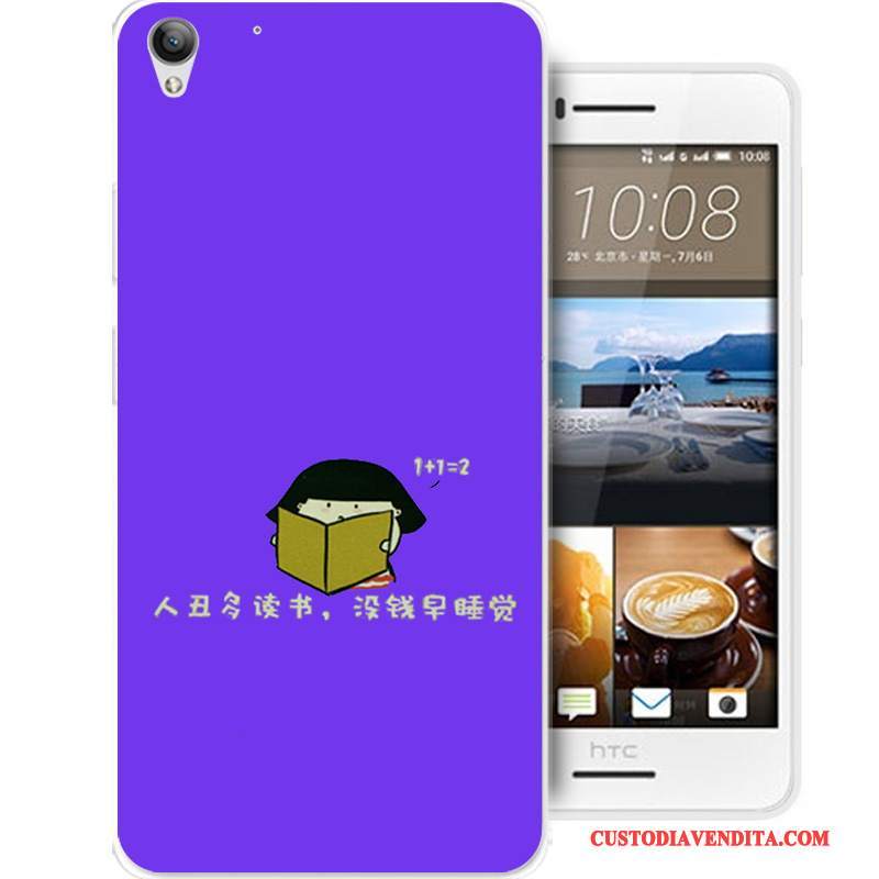 Custodia Htc Desire 728 Protezione Telefono Morbido, Cover Htc Desire 728 Cartone Animato Nero Tutto Incluso