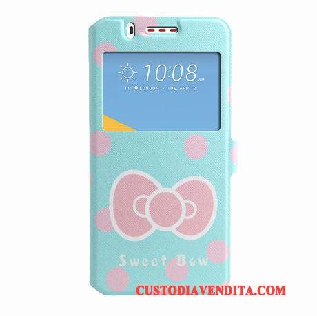 Custodia Htc Desire 825 Colore Nero Finestre, Cover Htc Desire 825 Pelle Telefono Tendenza