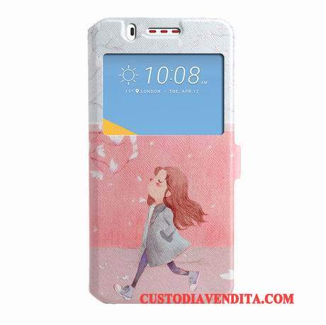 Custodia Htc Desire 825 Colore Nero Finestre, Cover Htc Desire 825 Pelle Telefono Tendenza