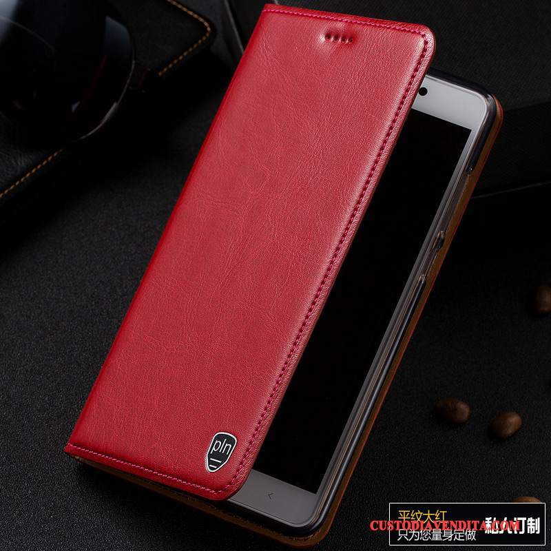 Custodia Htc Desire 825 Folio Modellotelefono, Cover Htc Desire 825 Pelle Rosso