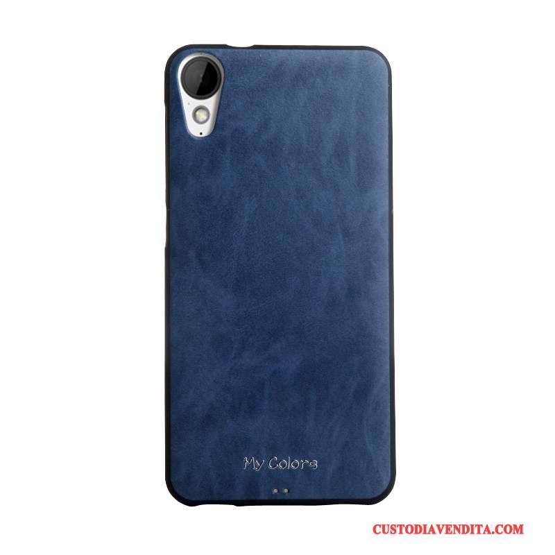 Custodia Htc Desire 825 Pelle Telefono Blu, Cover Htc Desire 825 Protezione Morbido Affari