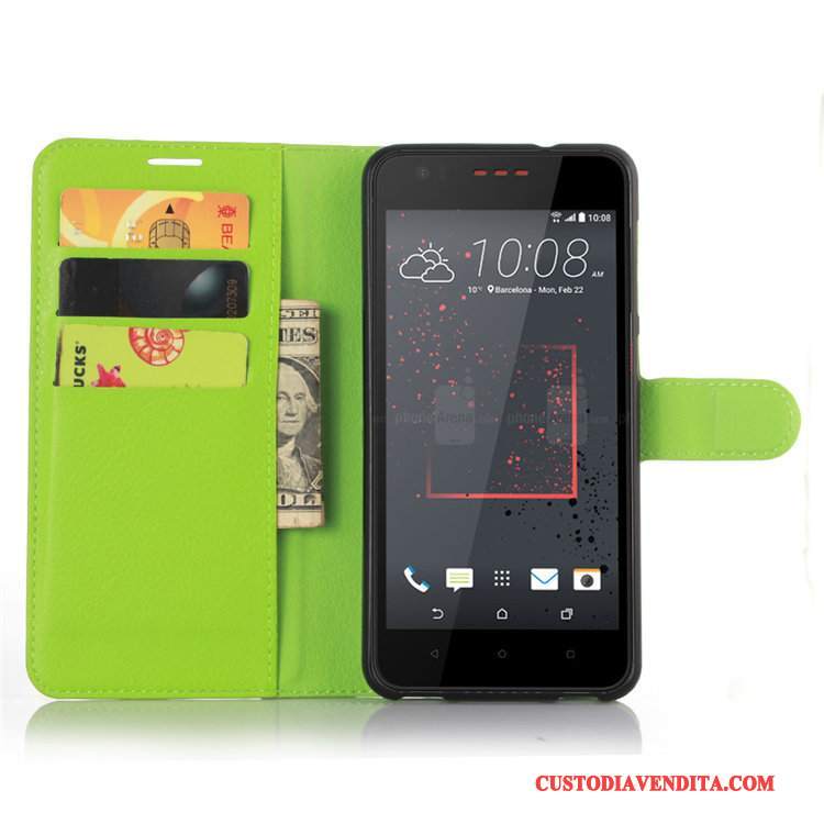 Custodia Htc Desire 825 Protezione Rosso Carta, Cover Htc Desire 825 Pelle Telefono