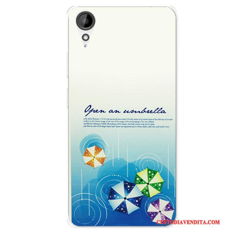 Custodia Htc Desire 825 Silicone Tutto Incluso Morbido, Cover Htc Desire 825 Cartone Animato Bianco Anti-caduta