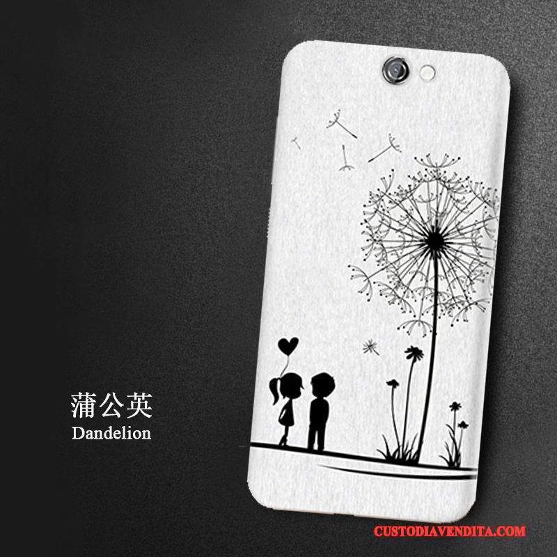 Custodia Htc One A9 Cartone Animato Leggeretelefono, Cover Htc One A9 Colore Bianco Morbido