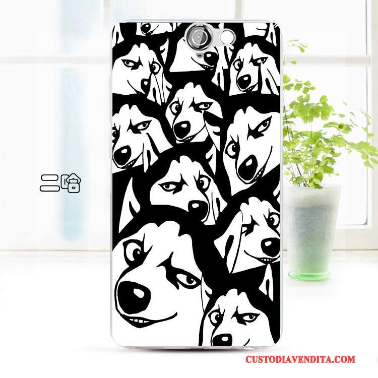 Custodia Htc One A9 Cartone Animato Rosatelefono, Cover Htc One A9 Silicone Morbido Anti-caduta