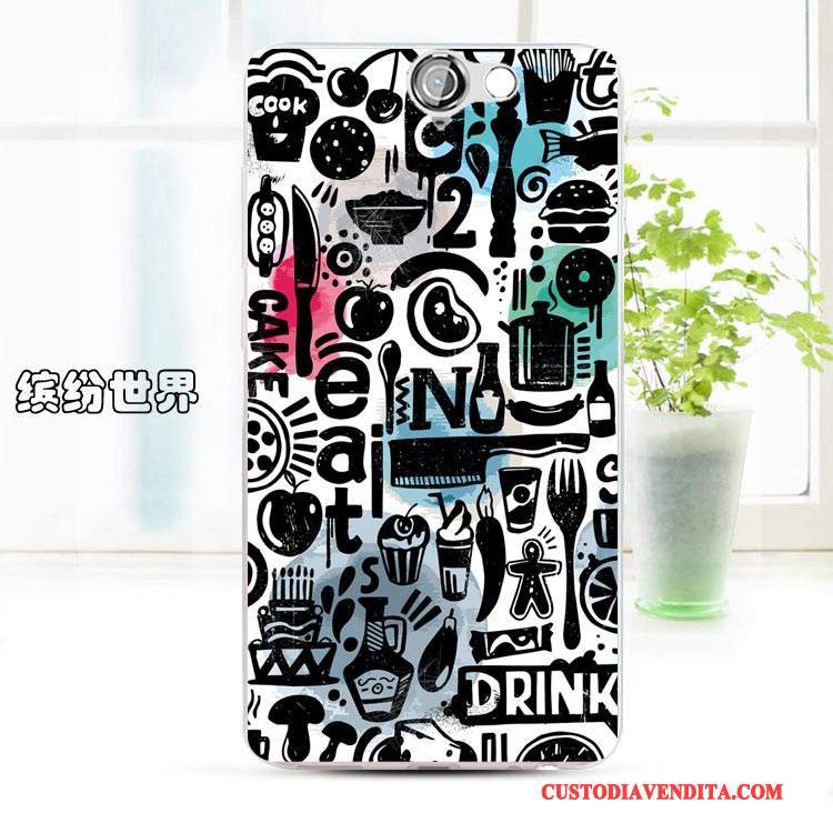 Custodia Htc One A9 Cartone Animato Rosatelefono, Cover Htc One A9 Silicone Morbido Anti-caduta