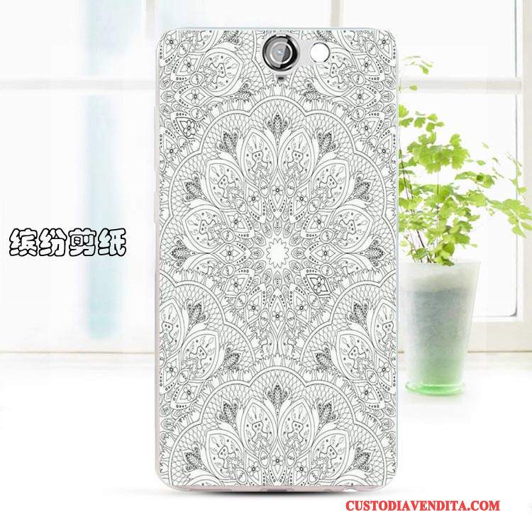 Custodia Htc One A9 Cartone Animato Rosatelefono, Cover Htc One A9 Silicone Morbido Anti-caduta