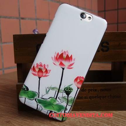 Custodia Htc One A9 Colore Tendenza Bianco, Cover Htc One A9 Protezione Telefono