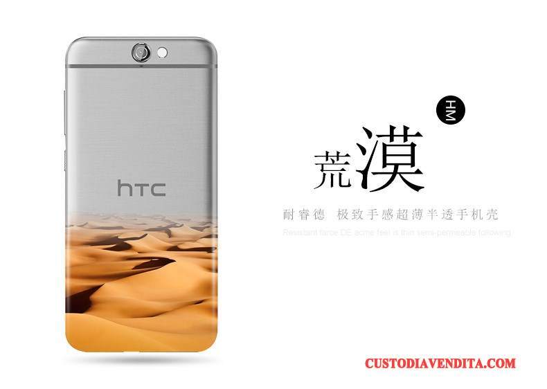 Custodia Htc One A9 Goffratura Nuovo Sottile, Cover Htc One A9 Protezione Macchiati Trasparente