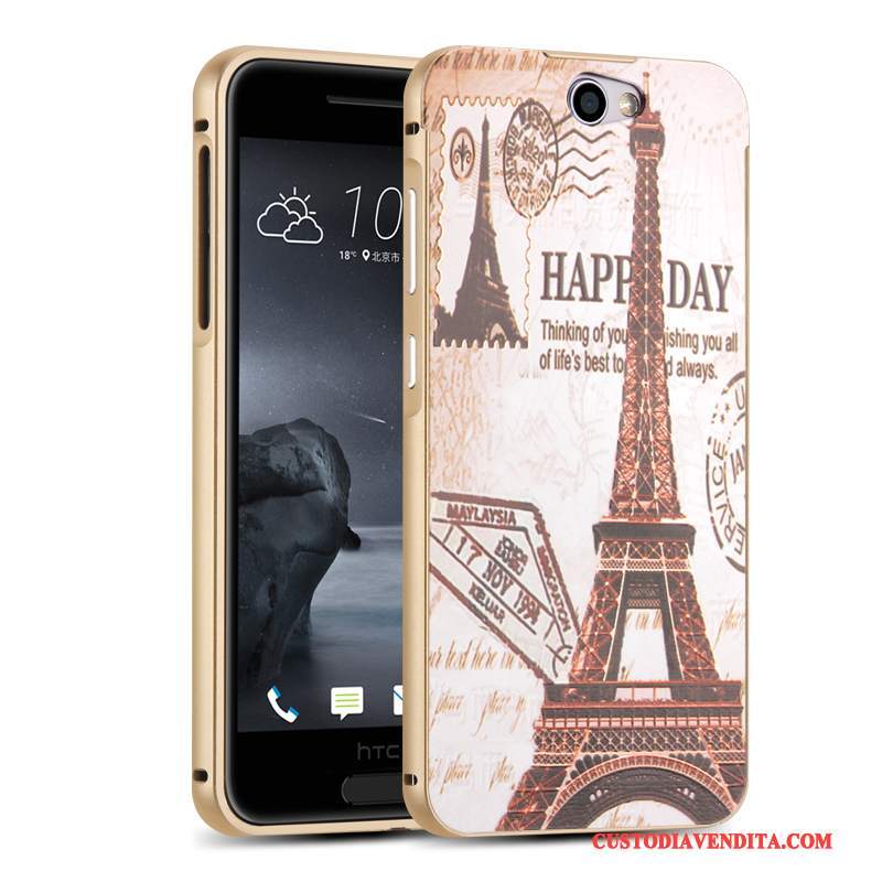 Custodia Htc One A9 Protezione Rosatelefono, Cover Htc One A9 Coperchio Posteriore Metallo