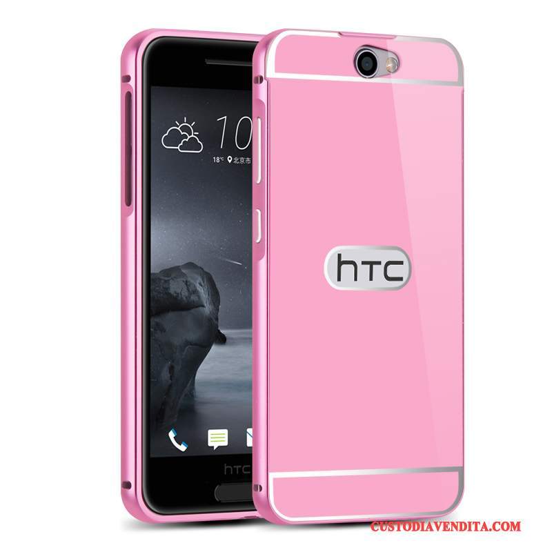 Custodia Htc One A9 Protezione Rosatelefono, Cover Htc One A9 Coperchio Posteriore Metallo