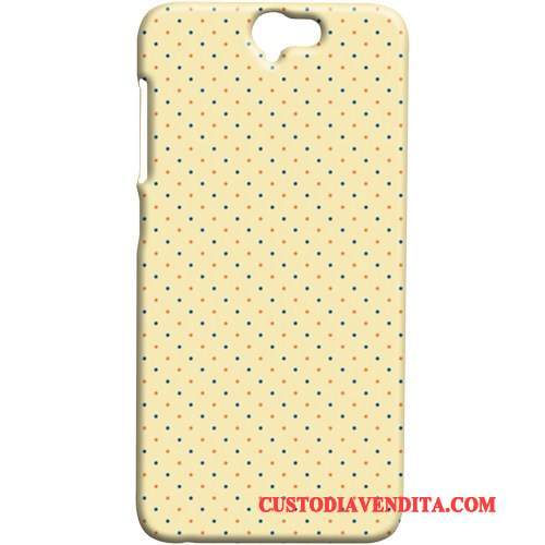 Custodia Htc One A9 Telefono Cravatta A Farfalla, Cover Htc One A9 Macchiati Blu