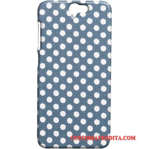 Custodia Htc One A9 Telefono Cravatta A Farfalla, Cover Htc One A9 Macchiati Blu