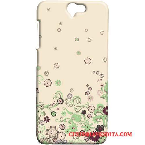 Custodia Htc One A9 Telefono Cravatta A Farfalla, Cover Htc One A9 Macchiati Blu