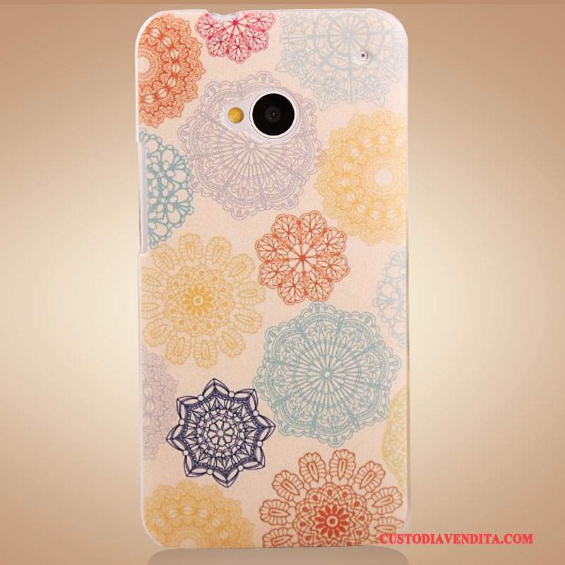 Custodia Htc One M7 Protezione Accessori Fiori, Cover Htc One M7 Colore Telefono Porpora