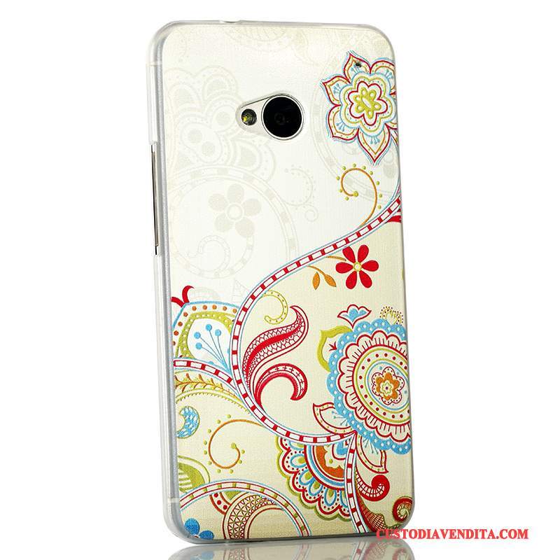 Custodia Htc One M7 Protezione Blu Chiaro Tendenza, Cover Htc One M7 Cartone Animato Sottiletelefono