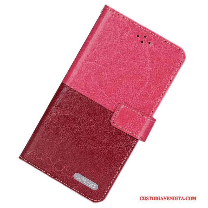 Custodia Htc One M7 Protezione Rosa Anti-caduta, Cover Htc One M7 Pelle Telefono Semplici