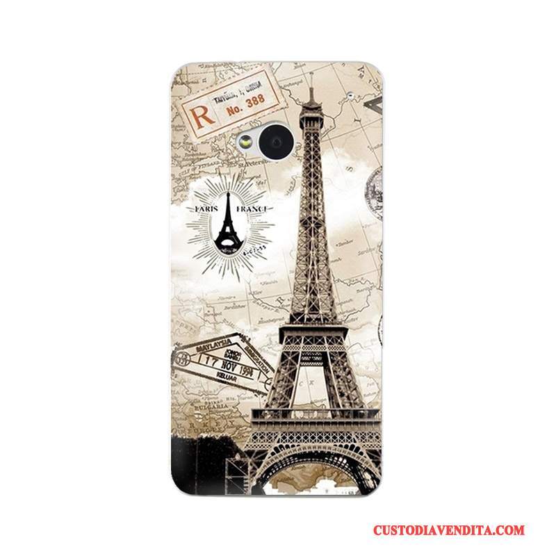 Custodia Htc One M7 Silicone Personalizza Sottile, Cover Htc One M7 Protezione Telefono Bianco