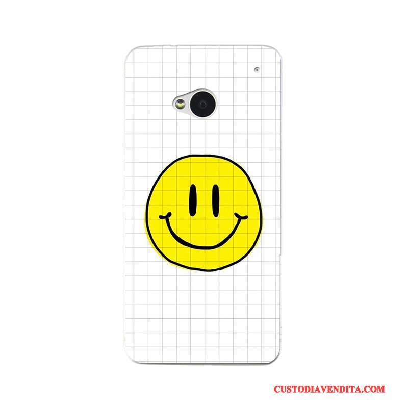 Custodia Htc One M7 Silicone Personalizza Sottile, Cover Htc One M7 Protezione Telefono Bianco