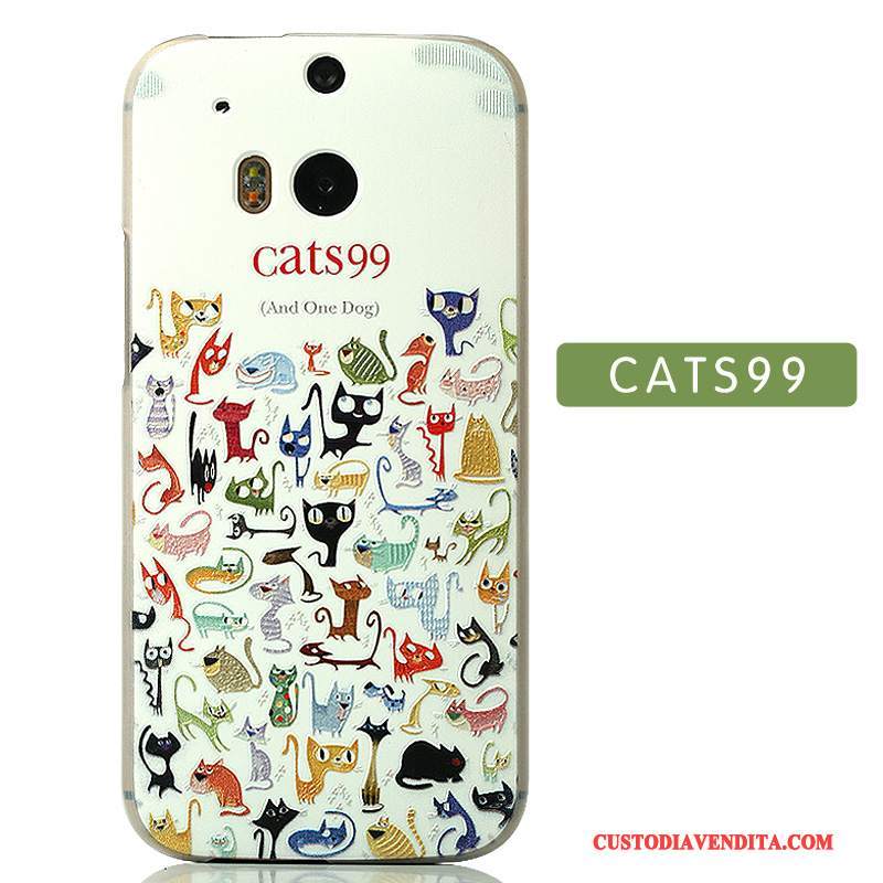 Custodia Htc One M8 Cartone Animato Telefono Bello, Cover Htc One M8 Protezione Accessori Difficile