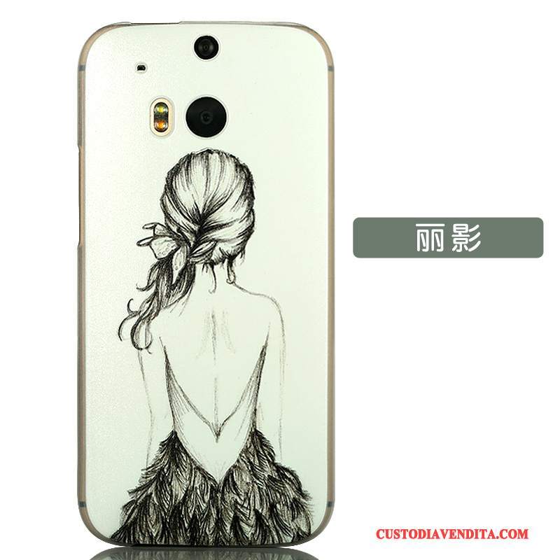 Custodia Htc One M8 Cartone Animato Telefono Bello, Cover Htc One M8 Protezione Accessori Difficile