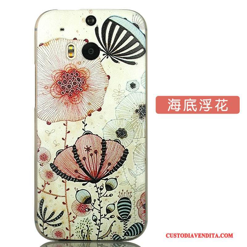 Custodia Htc One M8 Cartone Animato Telefono Bello, Cover Htc One M8 Protezione Accessori Difficile