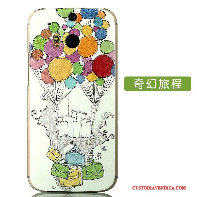 Custodia Htc One M8 Cartone Animato Telefono Sottile, Cover Htc One M8 Protezione Anti-caduta Difficile