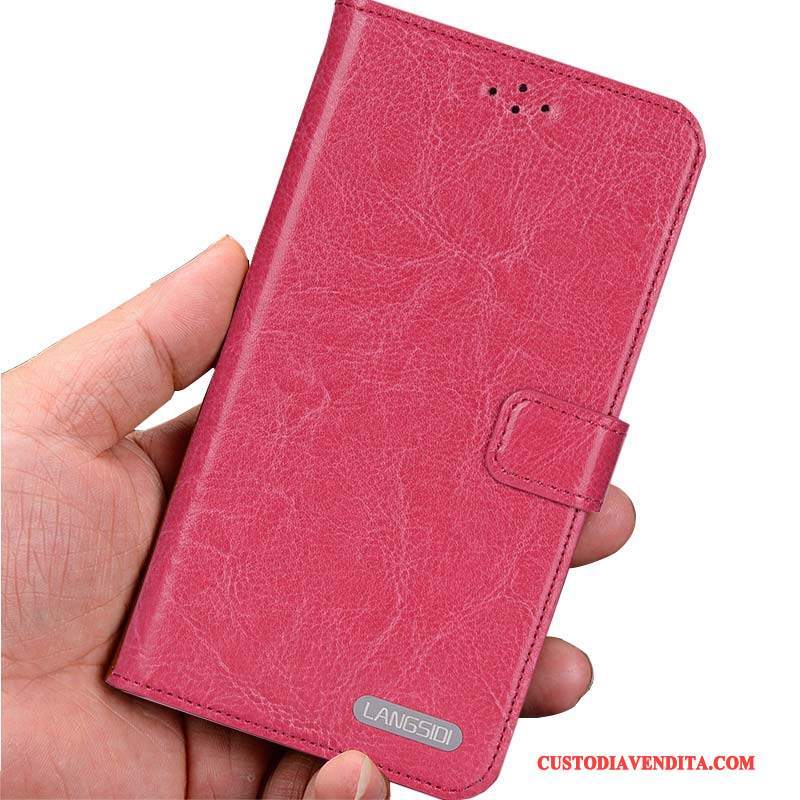 Custodia Htc One M8 Folio Telefono Rosa, Cover Htc One M8 Protezione Semplici