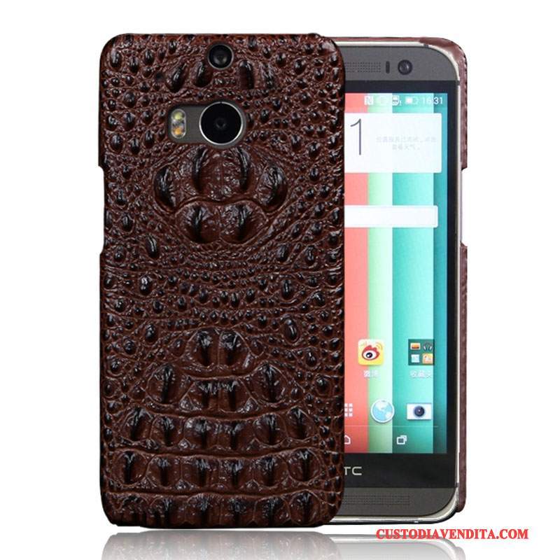 Custodia Htc One M8 Pelle Porpora Rosso, Cover Htc One M8 Protezione Anti-cadutatelefono