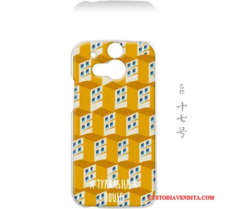 Custodia Htc One M8 Protezione Arte Amanti, Cover Htc One M8 Grigio Difficile