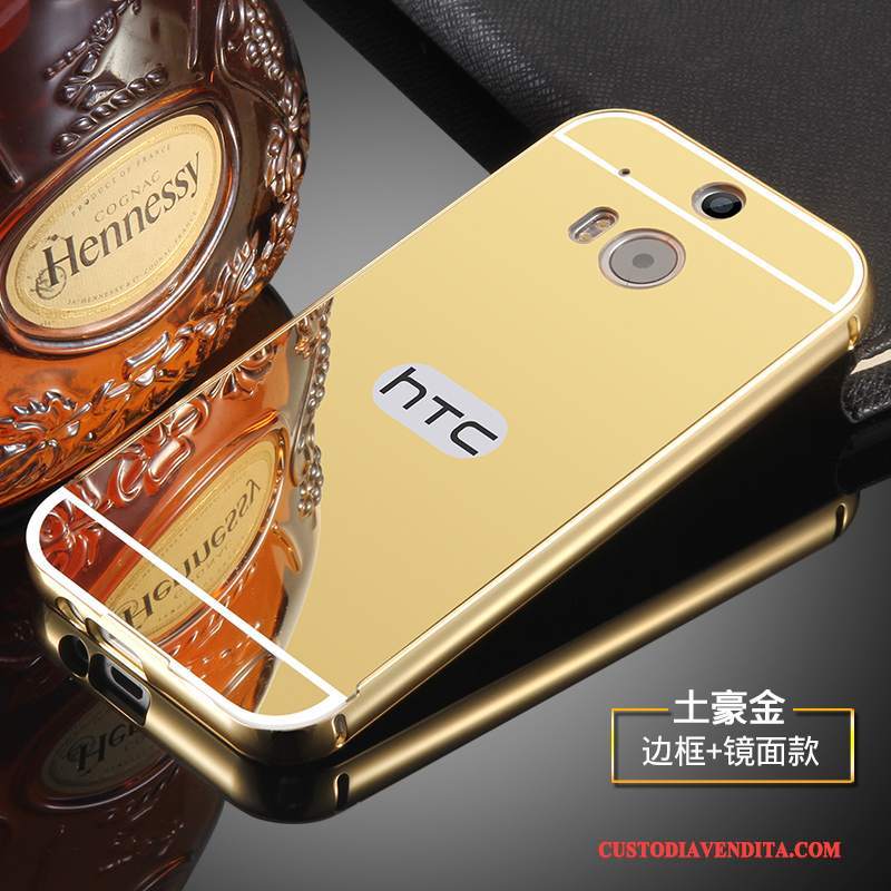 Custodia Htc One M8 Protezione Pellicola Protettivatelefono, Cover Htc One M8 Oro Tempra