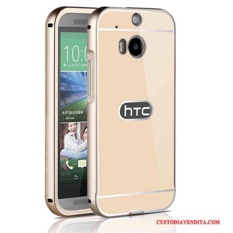 Custodia Htc One M8 Protezione Pellicola Protettivatelefono, Cover Htc One M8 Oro Tempra