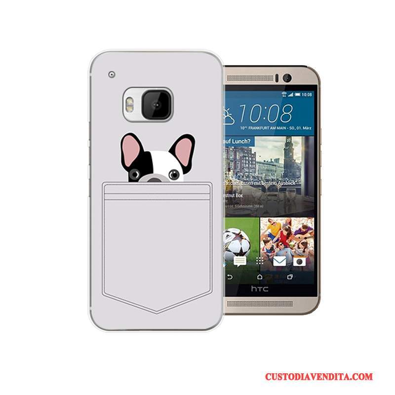 Custodia Htc One M9 Cartone Animato Telefono Difficile, Cover Htc One M9 Protezione Grigio Tendenza