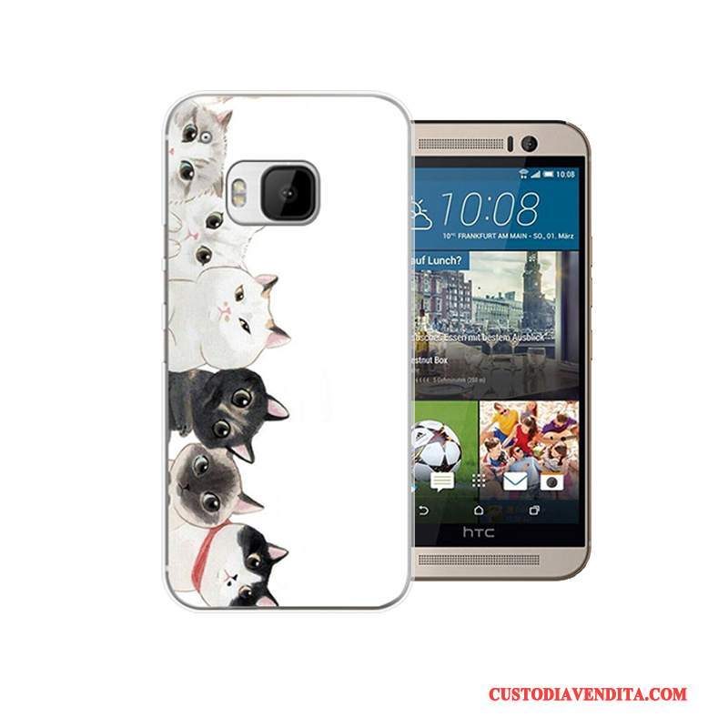 Custodia Htc One M9 Cartone Animato Telefono Difficile, Cover Htc One M9 Protezione Grigio Tendenza