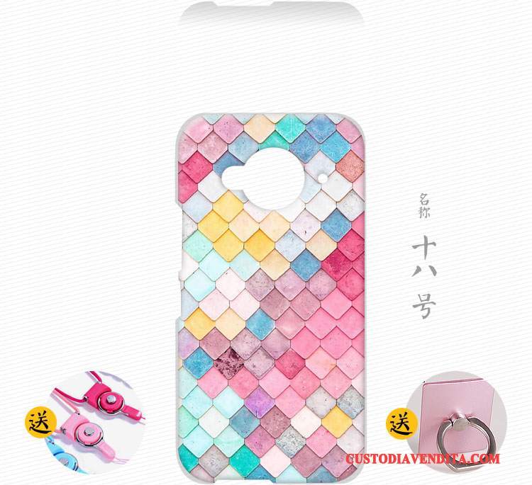 Custodia Htc One M9 Colore Ornamenti Appesi Anti-caduta, Cover Htc One M9 Silicone Telefono Bianco