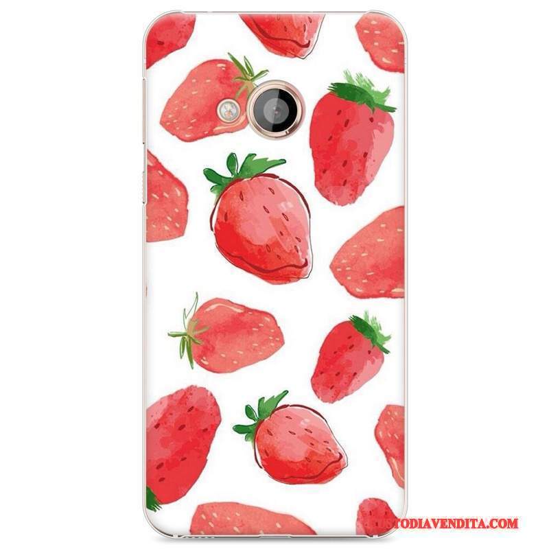 Custodia Htc U Play Colore Difficile Tendenza, Cover Htc U Play Vintage Rosso Anti-caduta