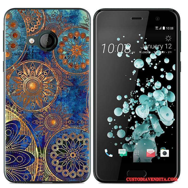 Custodia Htc U Play Colore Morbidotelefono, Cover Htc U Play Silicone Giallo