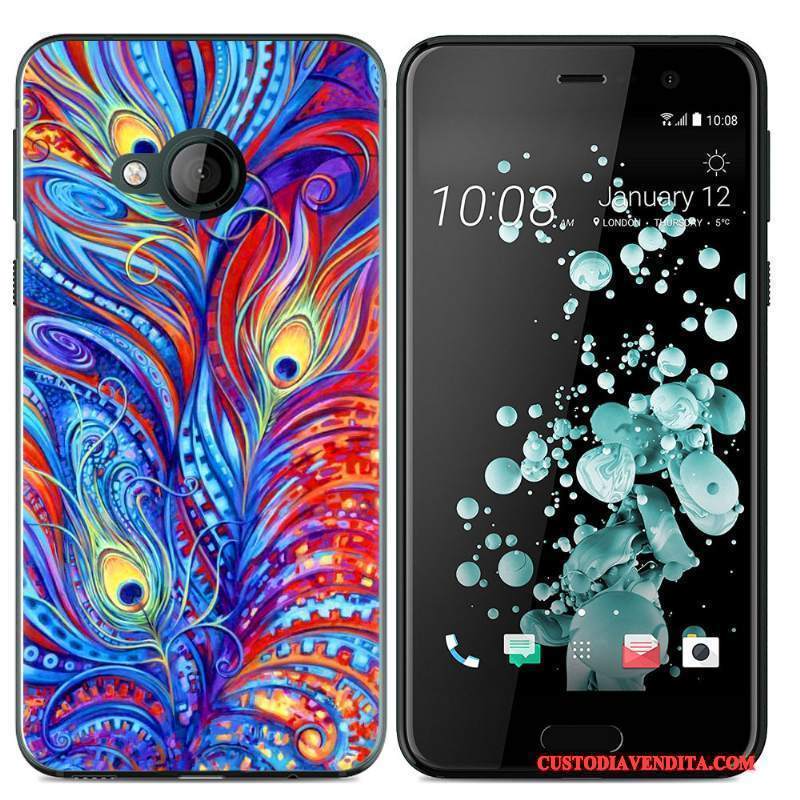 Custodia Htc U Play Colore Morbidotelefono, Cover Htc U Play Silicone Giallo