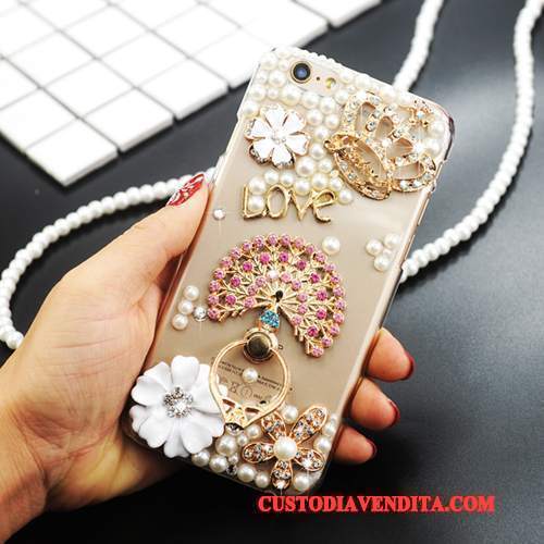 Custodia Htc U Play Strass Fibbia Tendenza, Cover Htc U Play Protezione Con Strass Ring