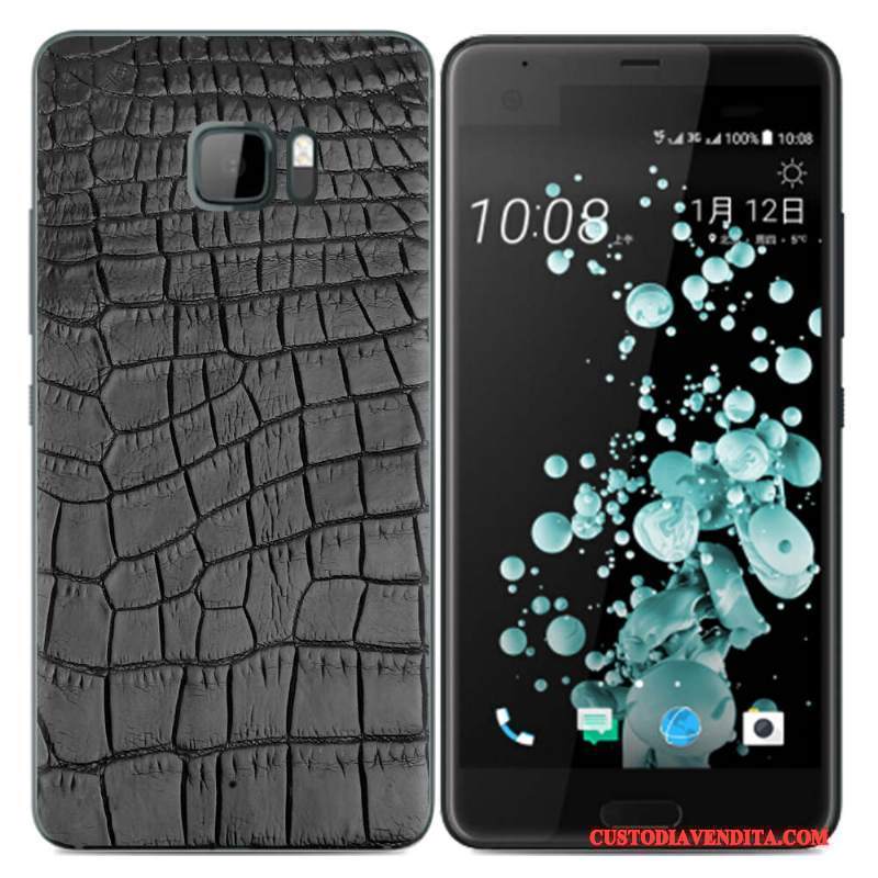 Custodia Htc U Ultra Creativo Nero Morbido, Cover Htc U Ultra Silicone Tendenzatelefono