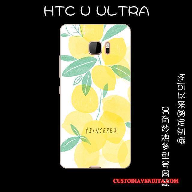 Custodia Htc U Ultra Protezione Bello Morbido, Cover Htc U Ultra Vintage Rosatelefono