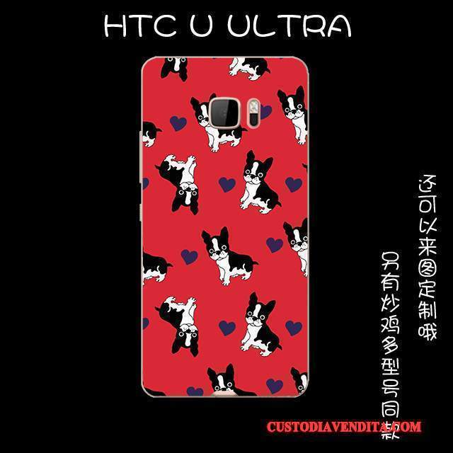 Custodia Htc U Ultra Protezione Bello Morbido, Cover Htc U Ultra Vintage Rosatelefono