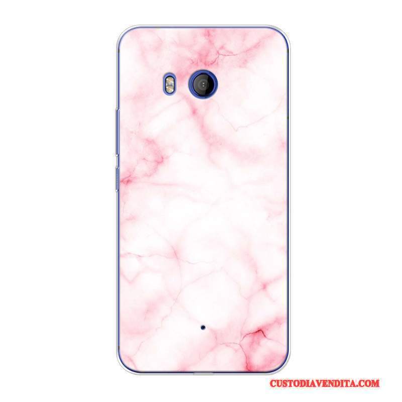 Custodia Htc U11 Creativo Semplici Grande, Cover Htc U11 Silicone Rosatelefono