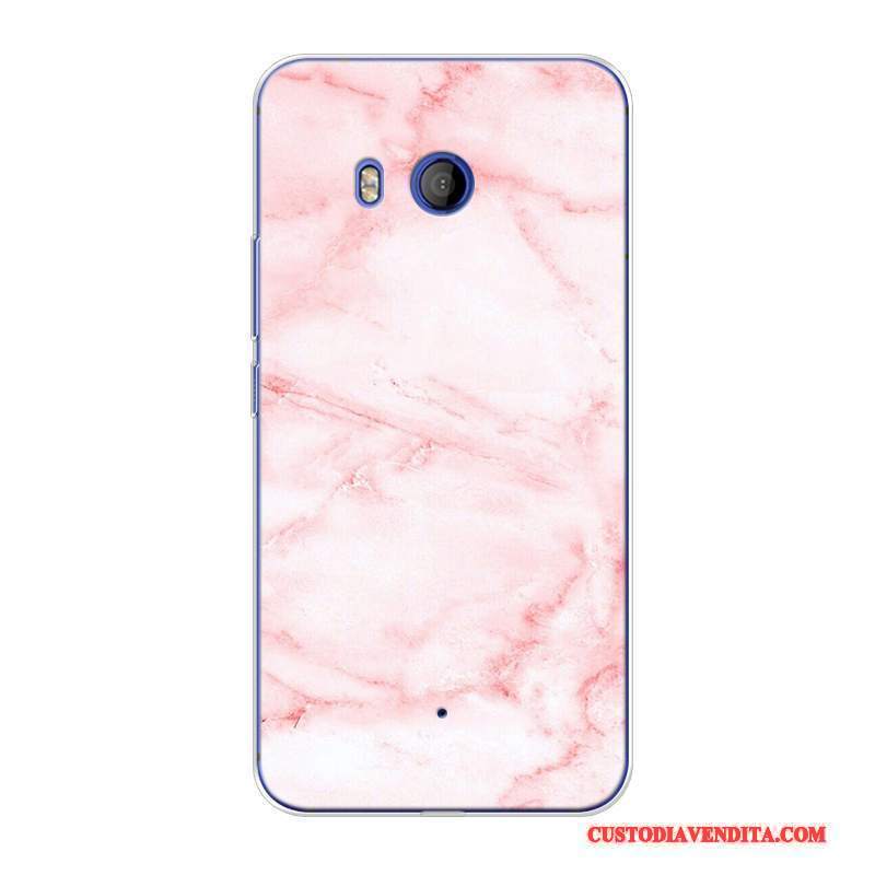 Custodia Htc U11 Creativo Semplici Grande, Cover Htc U11 Silicone Rosatelefono